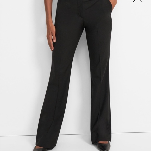 Hook-and-eye closure, belt loops. Off-seam front pockets,small size 14. - Picture 6 of 7